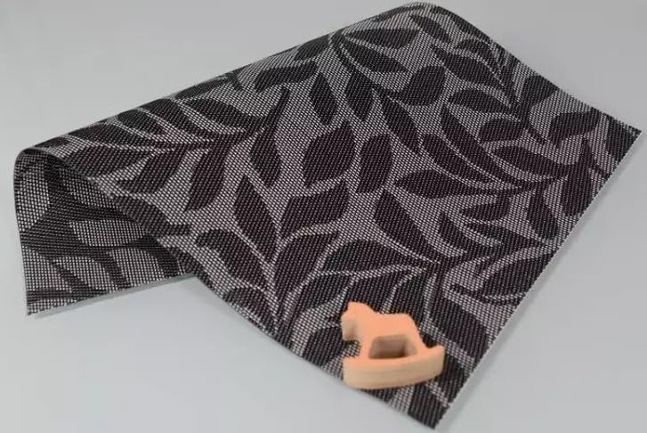 Image of YELONA Placemats for Dining Table - Heat Resistant, Non-Slip & Washable PVC Vinyl Table Mats - Set of 4, 45 x 30 cm (Charcoal Grey)
