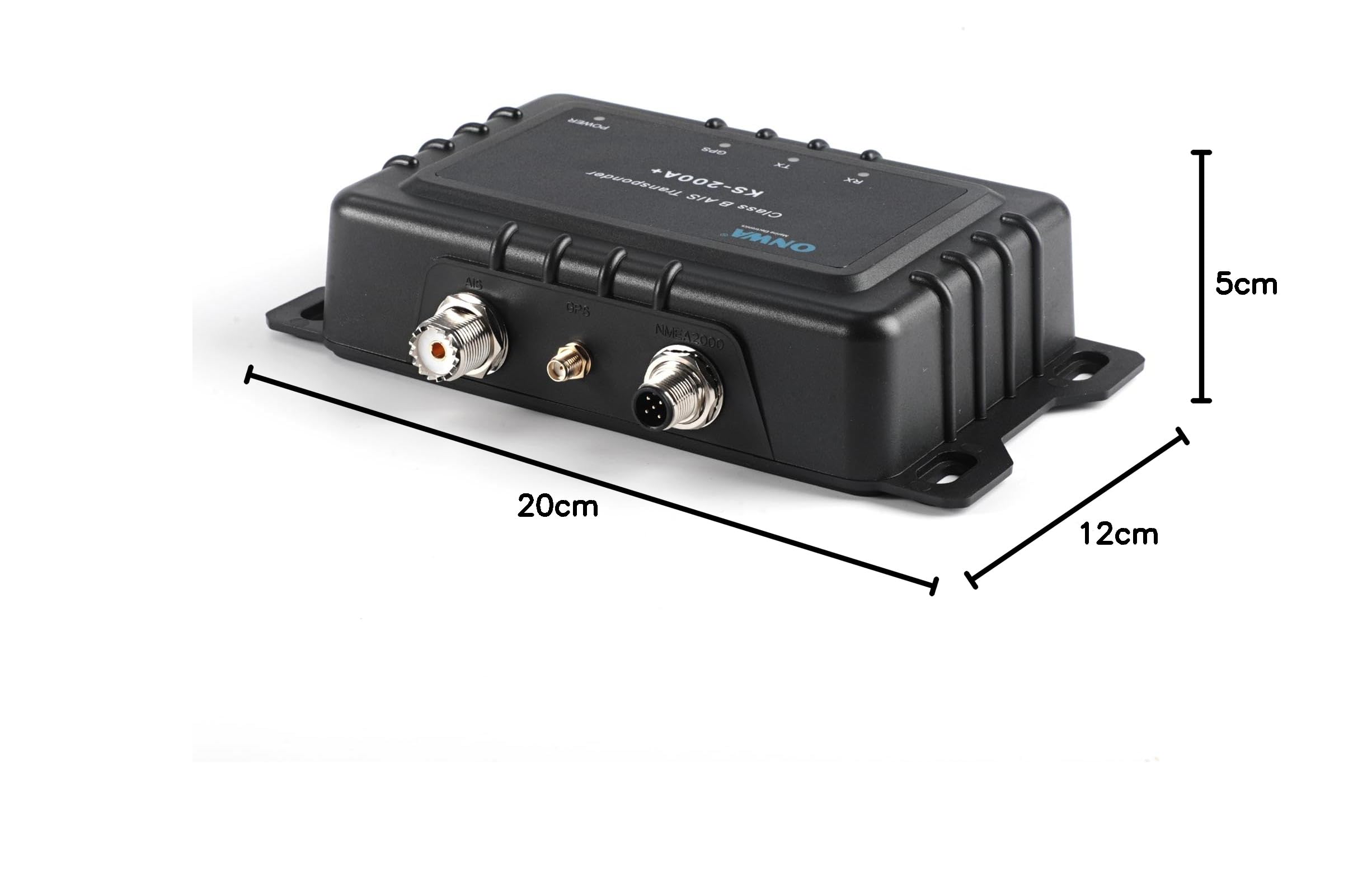 ONWA KS-200A+ AIS Transpondedor marino 5 vatios Clase B+ compatible con receptor transmisor NMEA2000 y WiFi