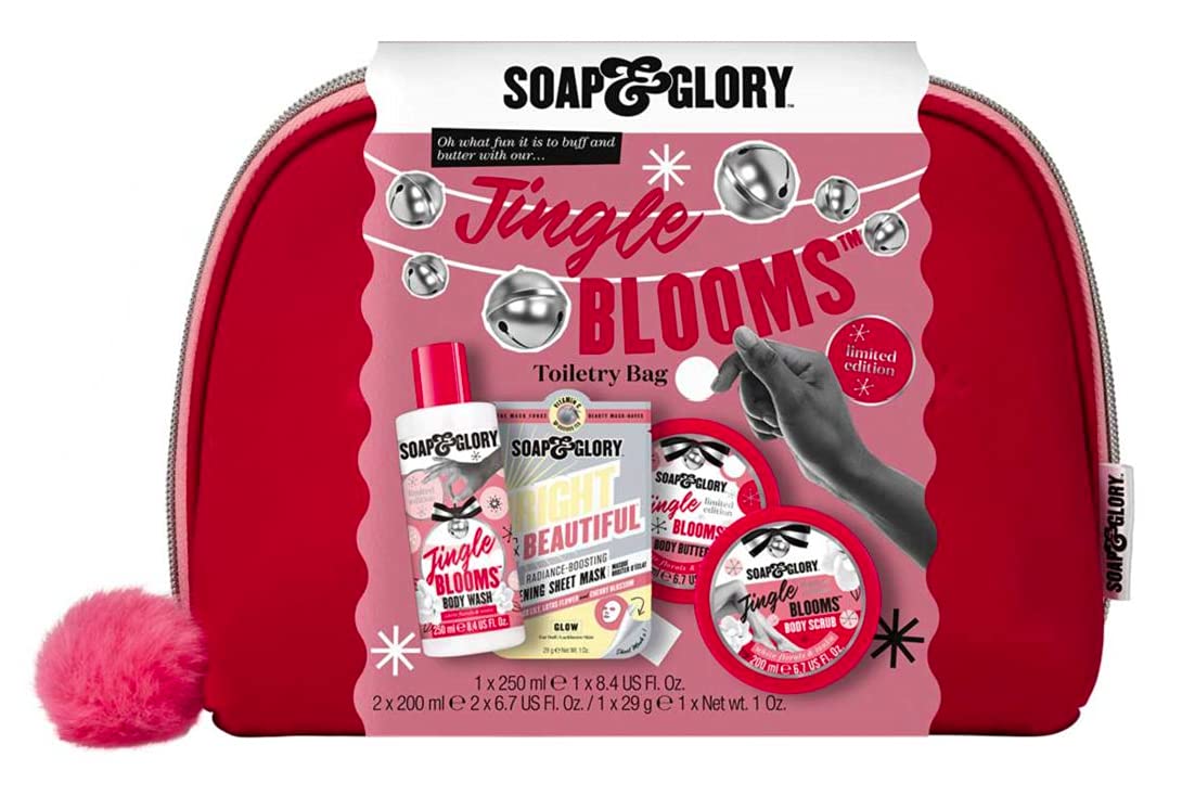 KESP SOAP & GLORYJingle blooms Toiletry Bag Giftset Christmas 2021