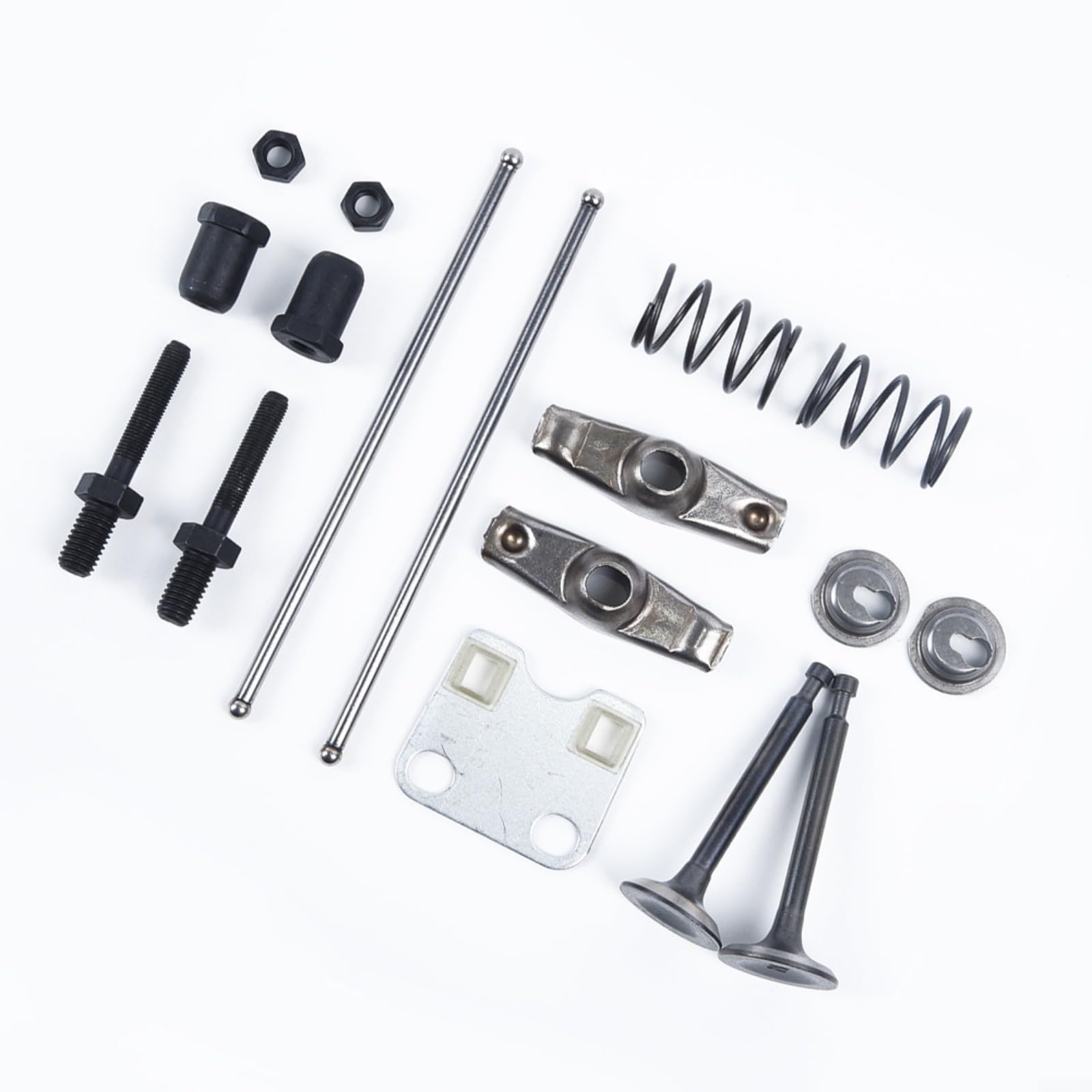 Ensemble de 17 pièces de rechange pour soupape de moteur à culbuteur - Plaque de guidage pour GX200 5,5 HP 6,5 HP