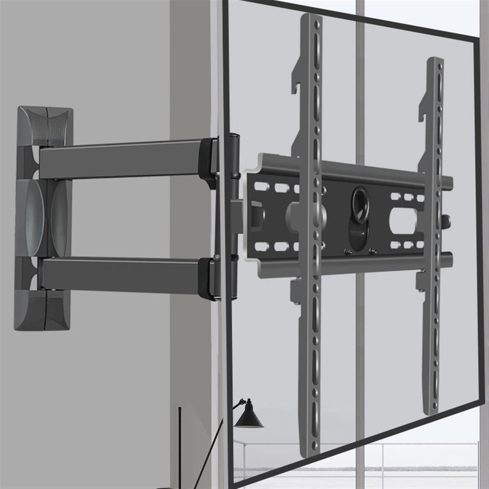 Base de Soporte para TV Ajustable, Soporte de Pared, Estante de Montaje para TV para televisores de 3255 Pulgadas, Soporte Giratorio Plegable para Pantalla LCD para el hogar, Sala de Estar y Oficina,