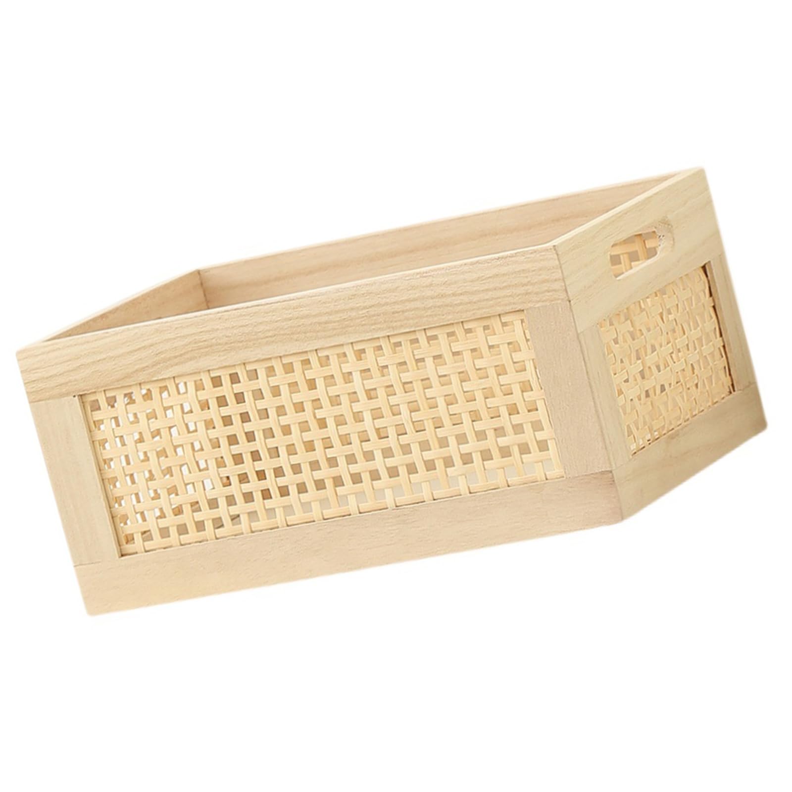 NEWFT Handcraft Wood Storage Basket Designs for Cabinets Adds Elegant Elegant to Any Room Storage Solution Home Organization Basket