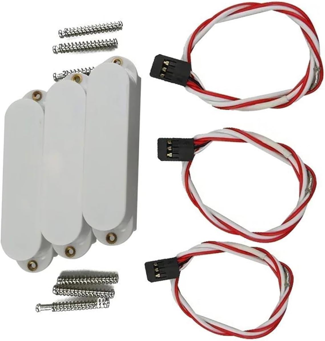 Acoustic Guitar Pickups White/Bk Single Coil Acoustic Guitar Pickup Professional Accessory Kit(White)