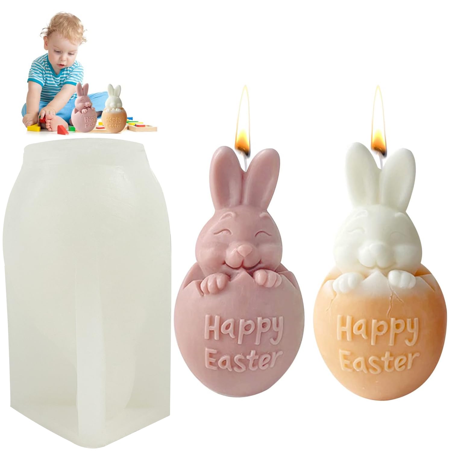 Stampo In Silicone Per Candele Pasquali - Forma Uova, Per Fai Da Te