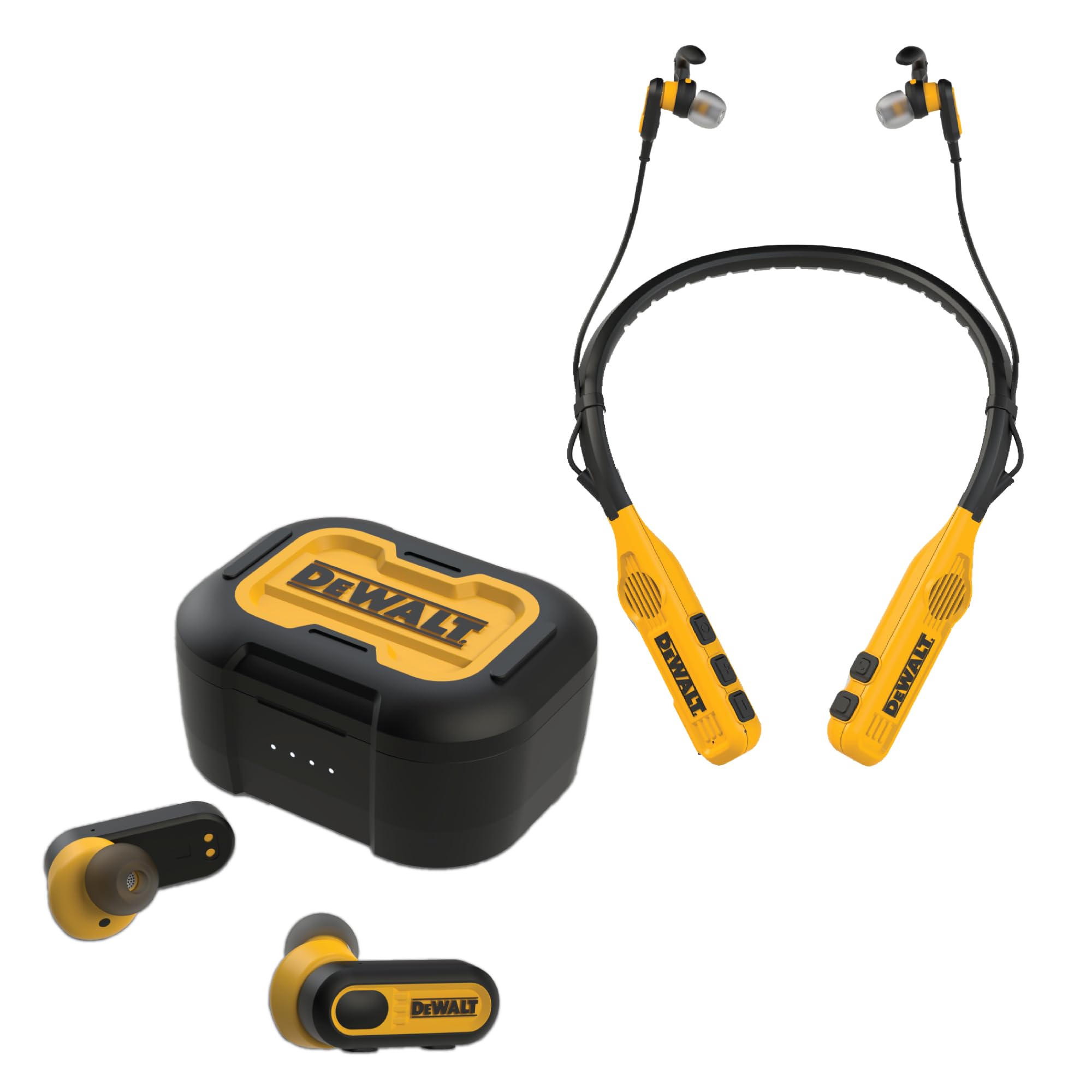 DEWALT イヤーマフ 防音 Bluetooth 付き Amazon.com: DEWALT Wearable Bluetooth Speaker + Neckband