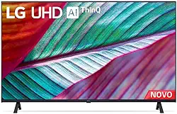 Smart TV 43' 4K LG UHD ThinQ AI 43UR7800PSA HDR Bluetooth Alexa Google Assistente Airplay2 3 HDMI