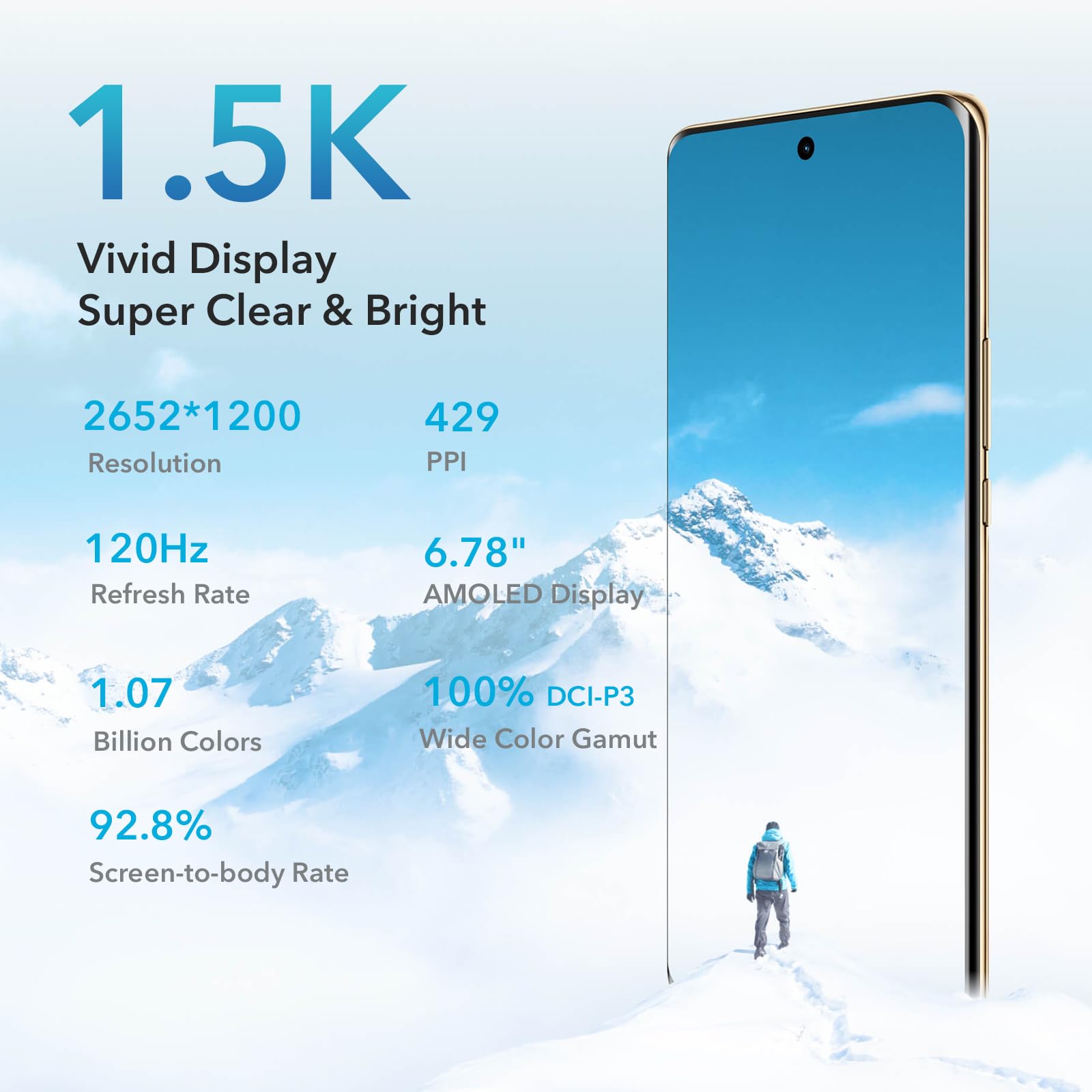 HONOR Magic6 Lite 5G Smartphone 8Go 256Go 6.78" 120Hz AMOLED écran incurvé 108MP Triple caméra arrière Android 13 Dual Sim NFC Vert Reconditionné