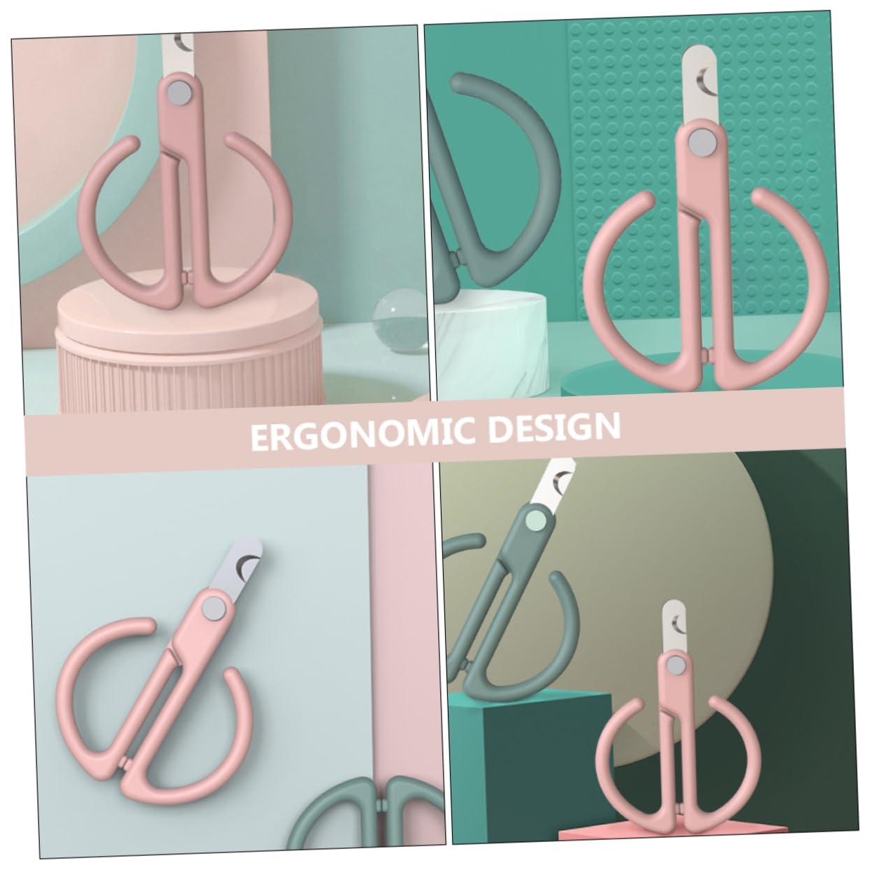 HOUDERCO 1Pc Pet Nail Manicure Tool Ergonomic Handle Claw Nail Clippers for Cats Dogs for Home Professional Grooming