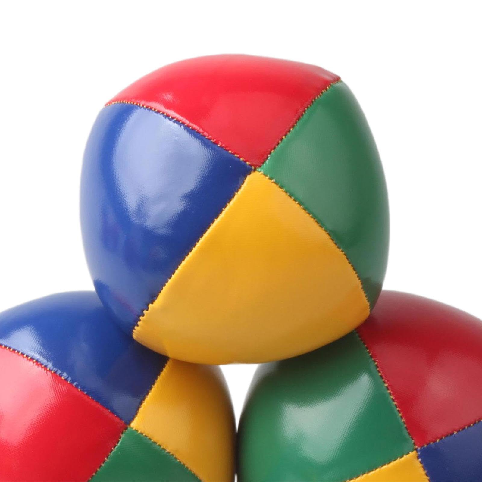 3 Pezzi Giocoliere Juggling Palline Giochi Set Allenamento Bambini Morbido PU Facile da Maneggiare Adatto per attività Giovanili Decorazione Sport, Arcobaleno