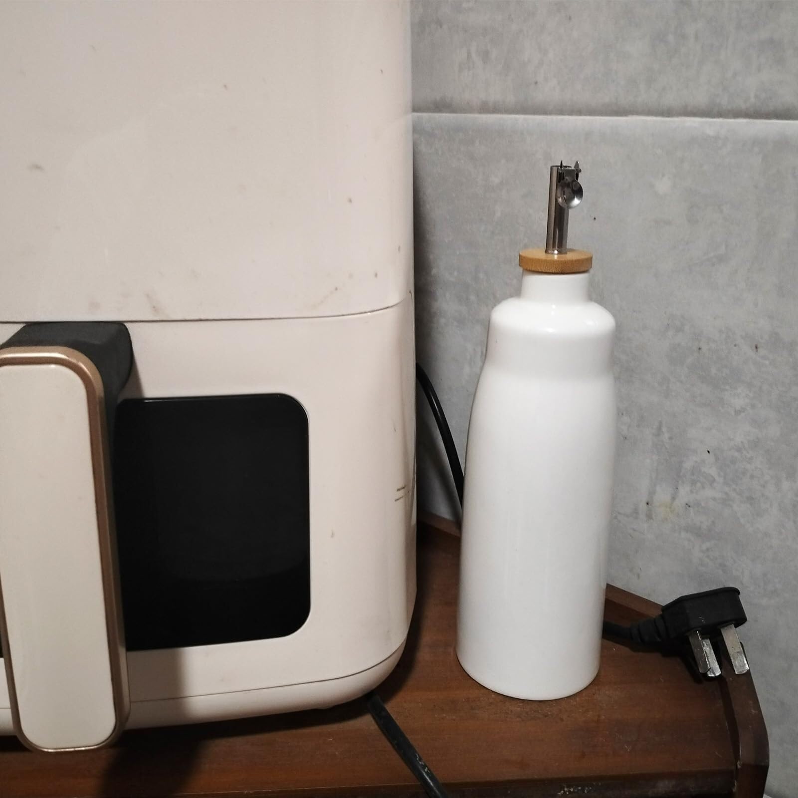 Öl Und Essig Spender Küche Keramik Öl Essig Spender Set Mit Bambus Tablett Porzellan Öl Behälter Ölflasche Für Küche