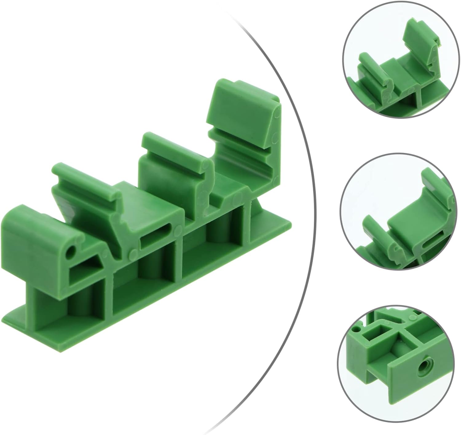 30sets Replacement Din Rail Adapter PCB Mounting Bracket Easy Detachable Sturdy for Modification Projects