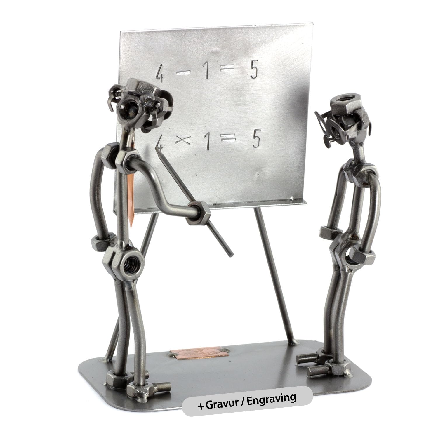 Steelman24 I Figurka ze śrubek z osobistym grawerunkiem I Made in Germany I rękodzieło I pomysł na prezent I figurka stalowa I figurka metalowa