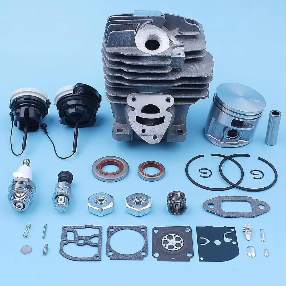 Piezas de Repuesto Kit de Sello de Aceite de pistón cilíndrico for Motosierra MS261 MS 261 MS261C, Pieza de Repuesto de Tapa de Gas de 44,7mm 1141 020 1200