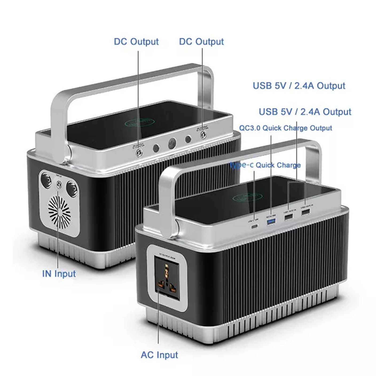 Generadores portátiles para exteriores de 1000 W, 1500 W, potencia máxima de 2000 W, 3000 W, 273 000 mAh, 417 600 mAh, estación de energía portátil Explorer, onda sinusoidal pura, toma de CA de 110