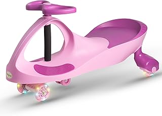 Baybee Unicorn Swing Cars for Kids-Strongest & Smoothest Twister-Magic Car Ride ons for Kids with PU Wheels-Ride on Push car for Babies for 2 Years and Up boys girls (Pink)