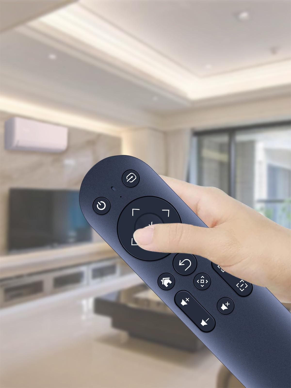 Mando a distancia de repuesto para proyector compatible con VOPLLS Smart Projector VP-1