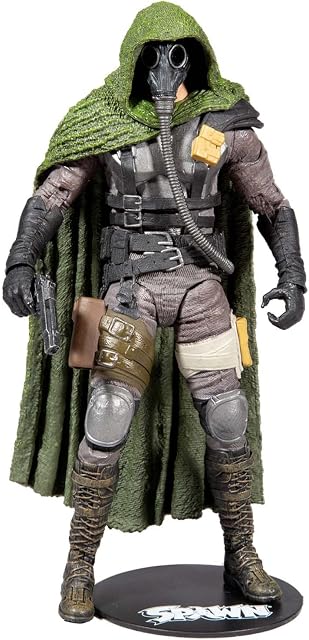 McFarlane Toys, Spawn Comic 7-inch Soul Crusher Spawn Action Figure with 22 Moving Parts, Collectible Figure with Accessories and Collectors Stand Base  Ages 12+