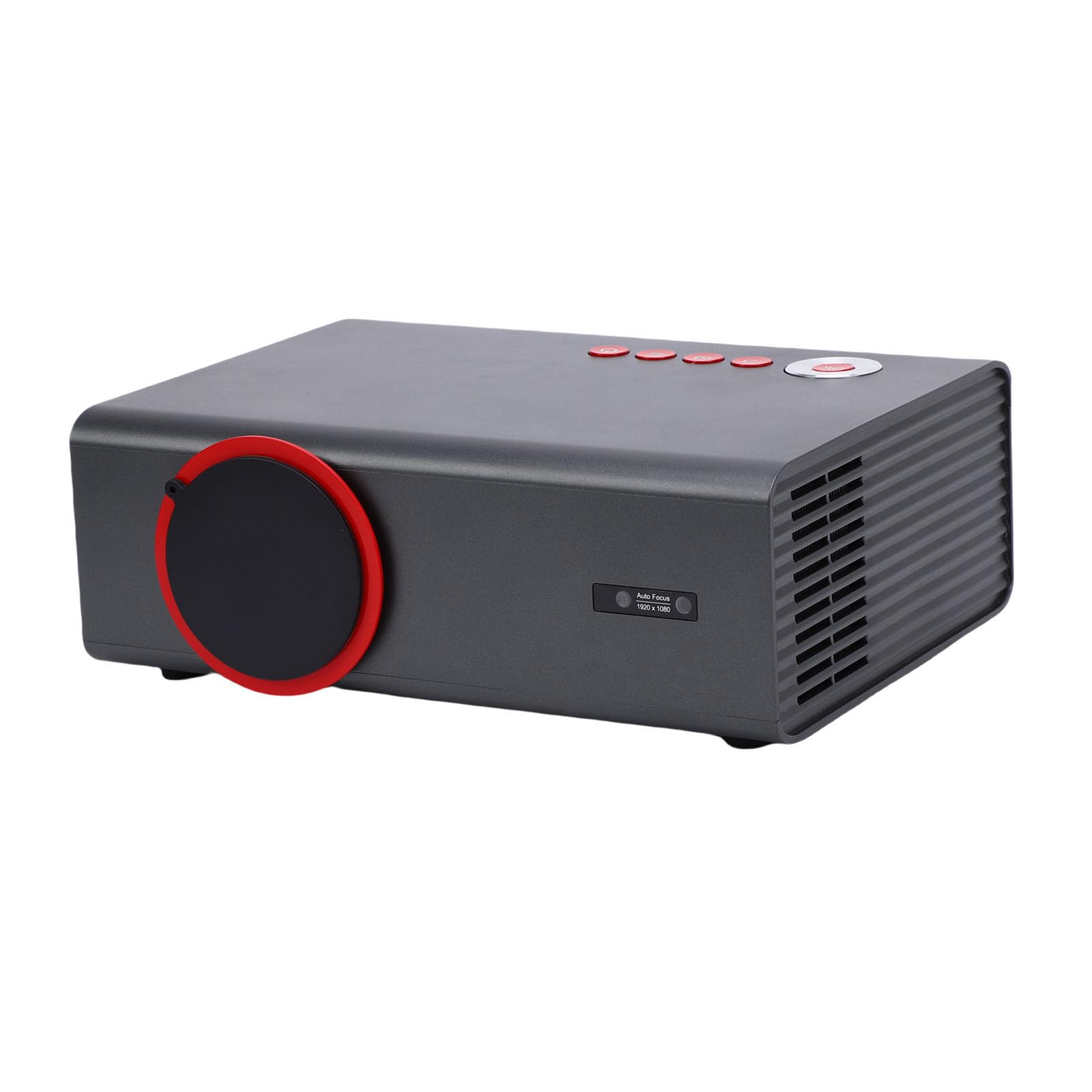 RiToEasysports Proiettore Portatile, Proiettore Tascabile LED HD 1080P con Altoparlante Integrato e Telecomando, per Film in Campeggio in Ufficio a Casa (Spina europea)