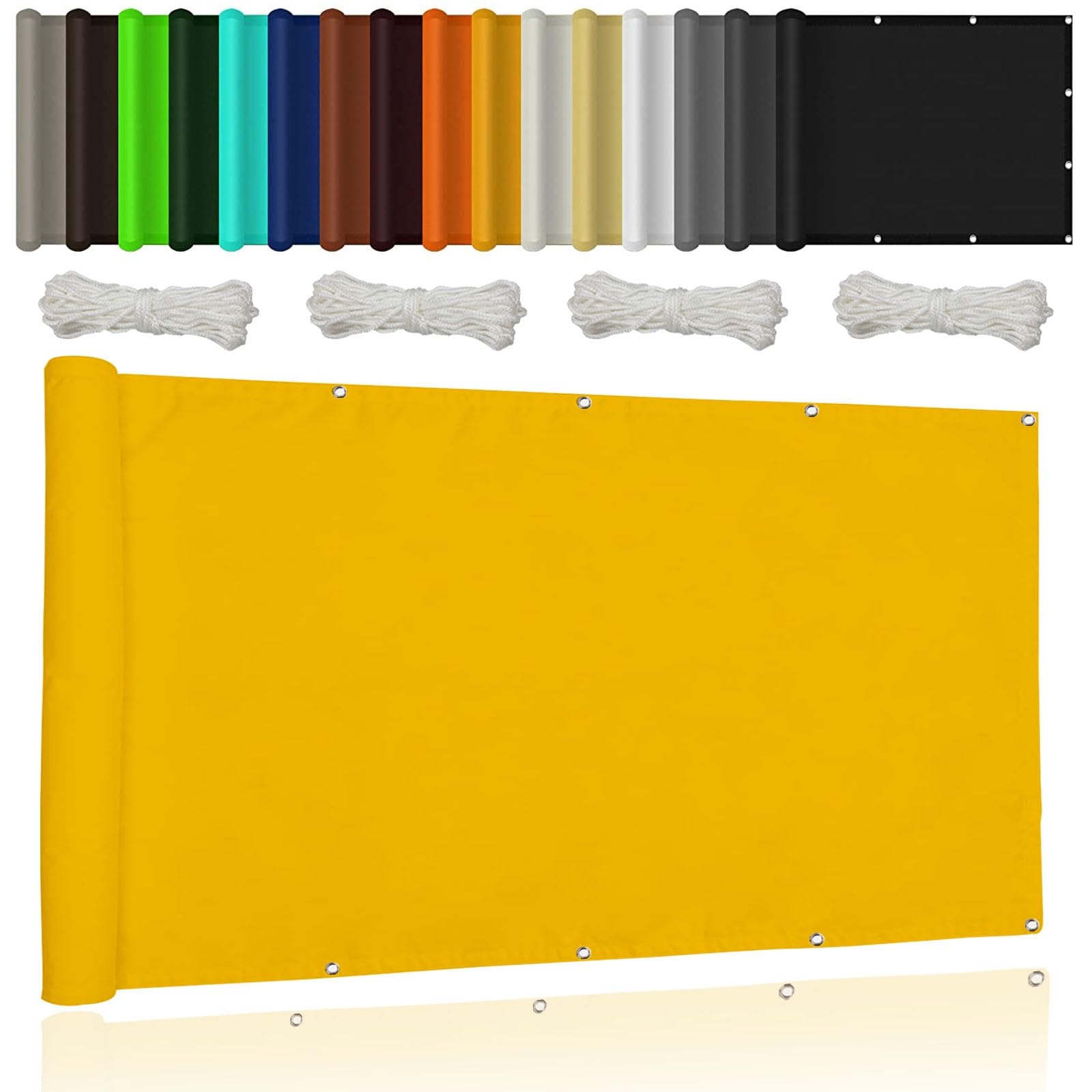 Voile d'ombrage pour jardin des fleurs et serre auvent jaune 1.8m