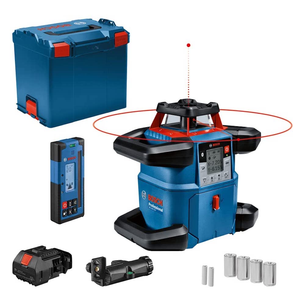 Bosch Professional 18V System Livella laser rotante GRL 600 CHV (Connect, portata 600 m (diametro), in L-boxx)