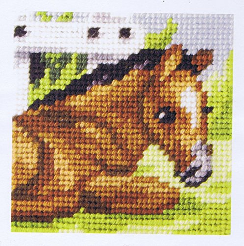 Orchidea ORC.9603 Horse In The Field Beginners Tapestry Mini-Kit 16½cm