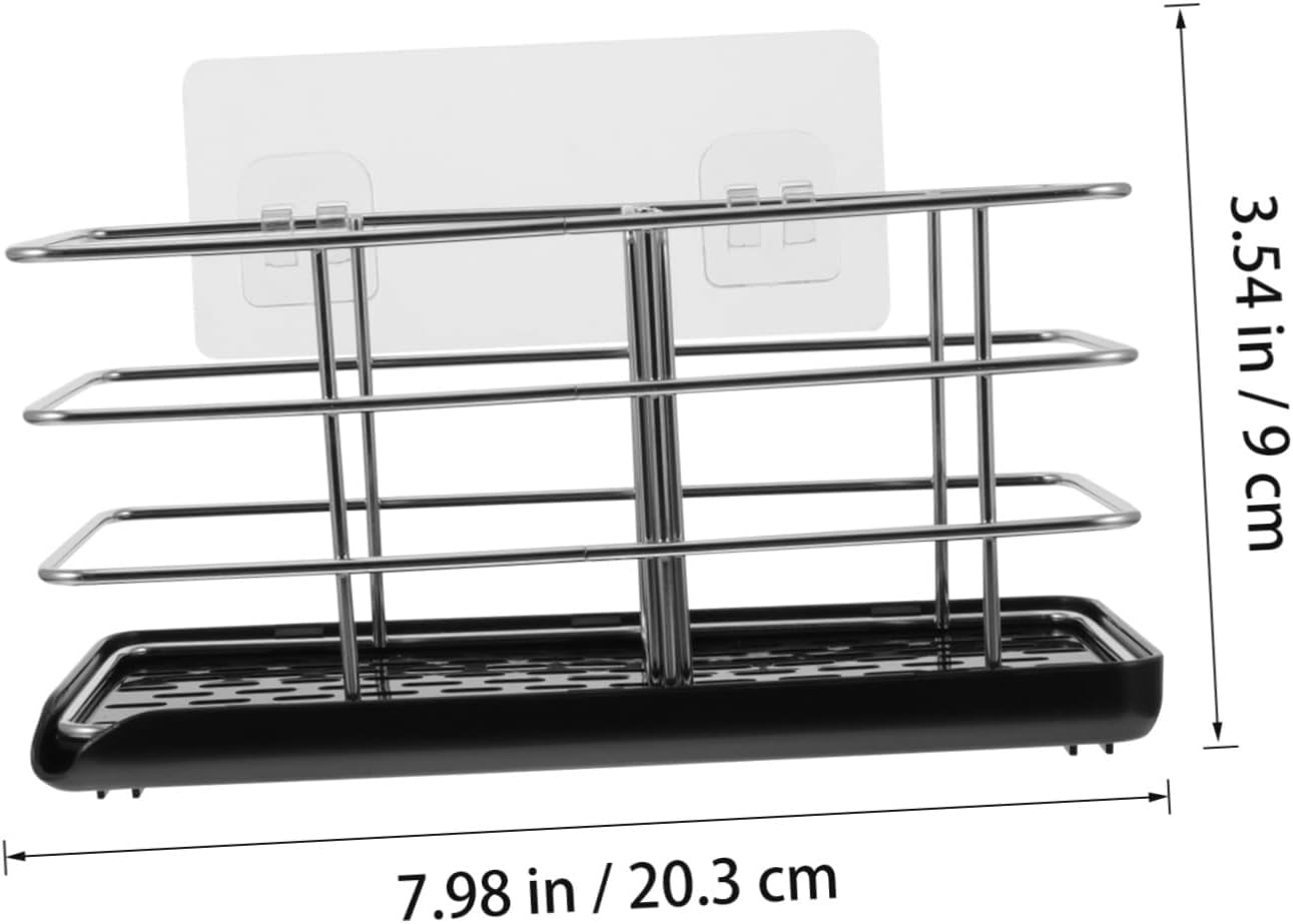 Stainless Steel Storage Rack Utensils Holder Dish Rack Drain Shelf Kitchen Storage Shelf