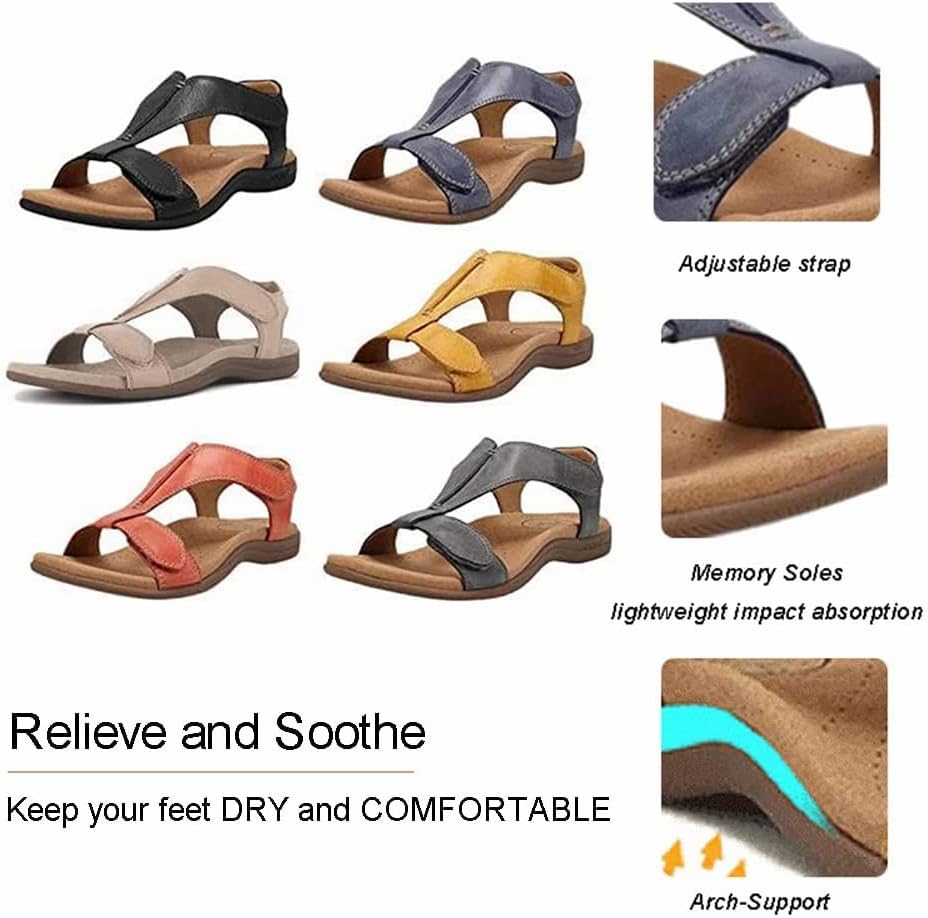 Dotmalls women's comfy orthotic sandals,SursellBrown Comfy Orthotic