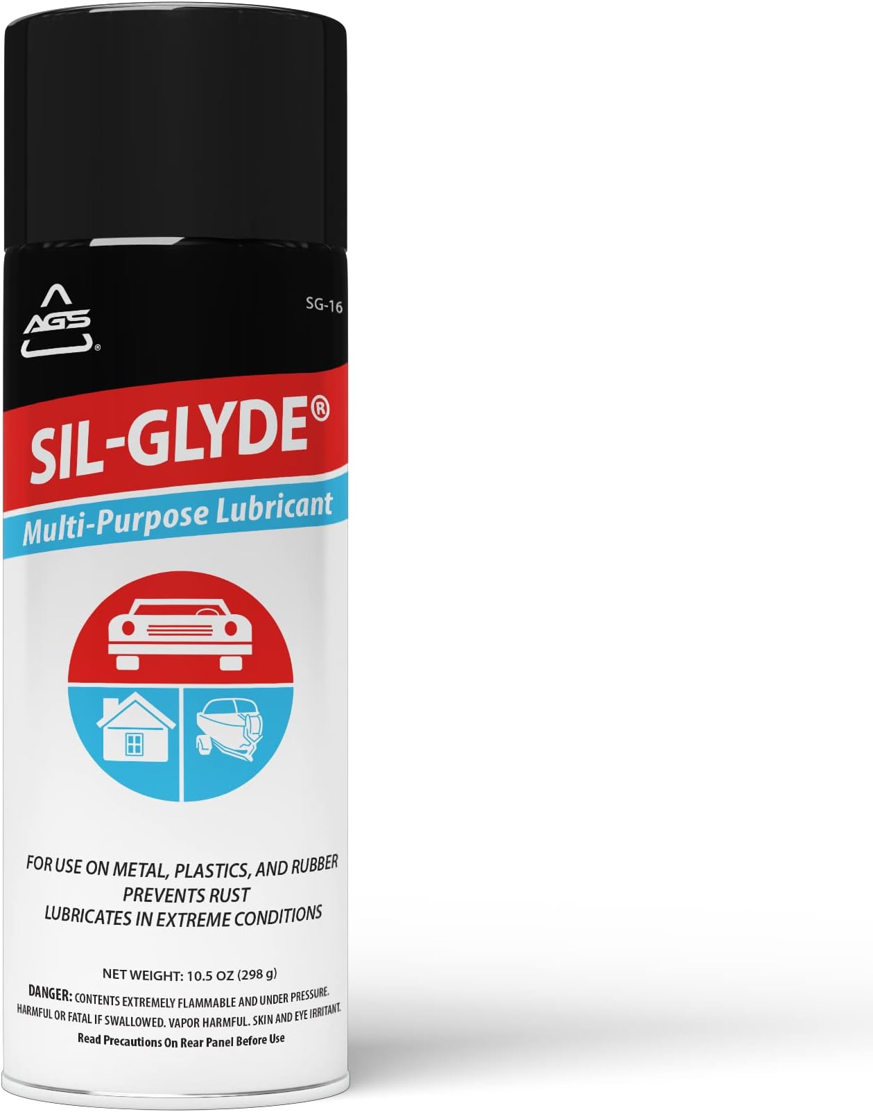 Automative Solutions SIL-Glyde General Purpose Silicone Lubricant Spray for All Environments, Stops Squeaks, Prevents Rust, Weather-Proof - 10.5oz. Silicone Lubricant Spray