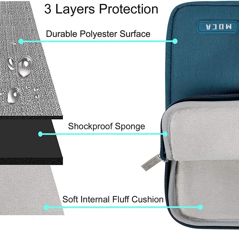 Image of MOCA Laptop Sleeve Bag Compatible with Old MacBook Air 13.3 /Pro 13.3 inch /MacBook Pro 14 inch M1 M2 M3 Sleeve (Blue Marble)