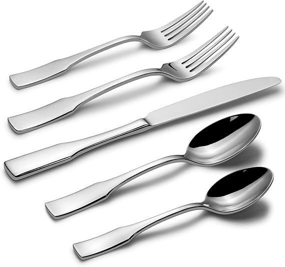 Alata Kate 20Piece Silverware Set Stainless Steel Flatware Set,Service for 4