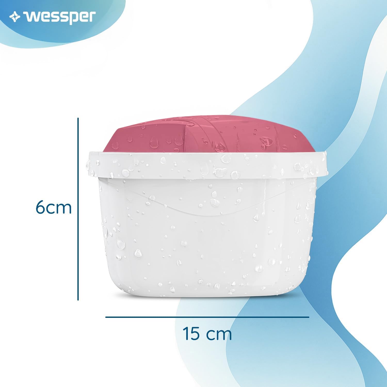 Wessper Magnezowy filtr do dzbanka filtrującego wodę | Zamiennik dla filtra Dafi Unimax Aquaphor A5 BRITA Maxtra+ PHILIPS AWP212/10 | 20 sztuk
