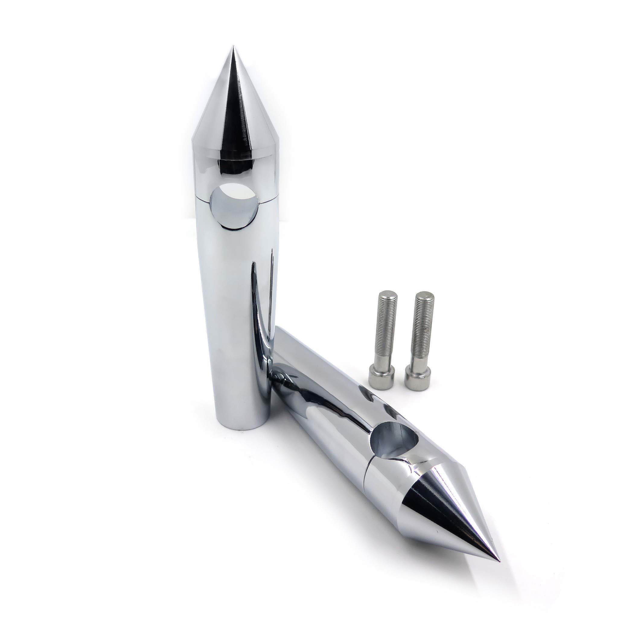 Chrome Motorcycle Handlebar Risers 1 Inch Spike Handlebar Risers - Chrome  Risers For Harley \u0026 Metric Cruisers 1 Inch Spike Handlebar Risers Harley  Cruiser Motorcycles, image size:2048x2048