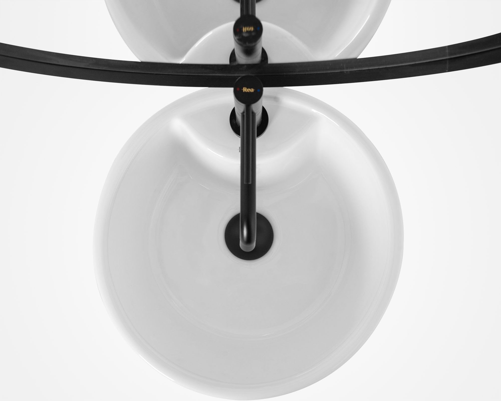 Rea BLANKA Lavabo Independiente Lavabo de baño 40 x 40 x 85 cm Cerámica (Blanco)