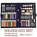 ArtCreativity Deluxe Art Set For Kids - Ideal Beginner Artist Kit Includes 101 Pieces - Watercolor, Crayons, Colored Markers, Color Pencils and More & Bonus Coloring Book