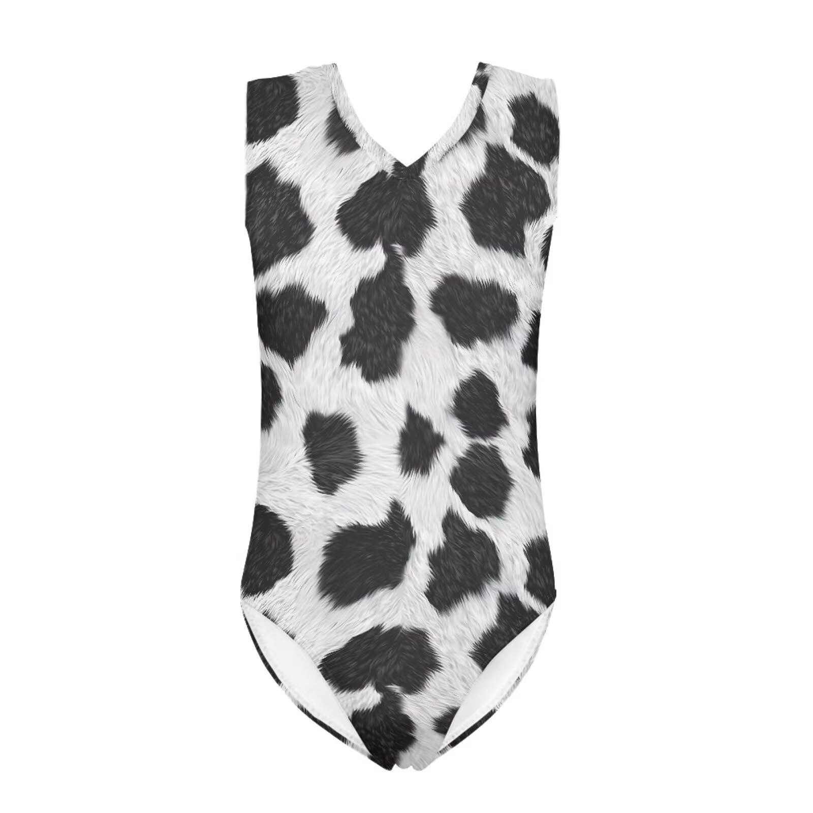 Cartoon Pattern Kids Girls Bathing Suits One Piece Swimsuit Soft &amp; Quick Dry, 5-14Years
