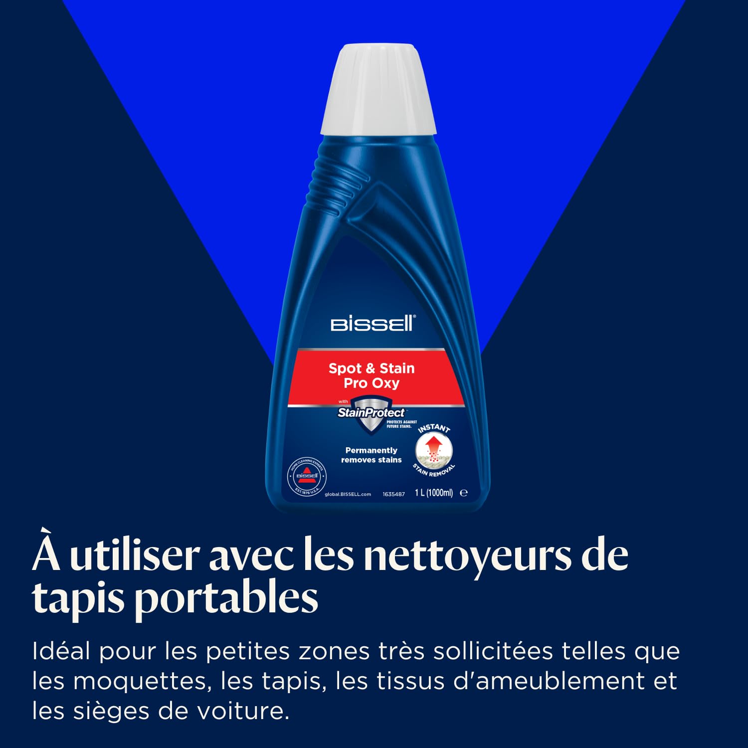 BISSELL SpotClean C3 - Aspirateur Laveur - Shampouineuse - Nettoyeur Portable Tapis, Voiture et Tissus d'Ameublement - Vaporiser, Brosser et Aspirer - Nettoyeur Détacheur Tapisserie - 340 W - 3619N