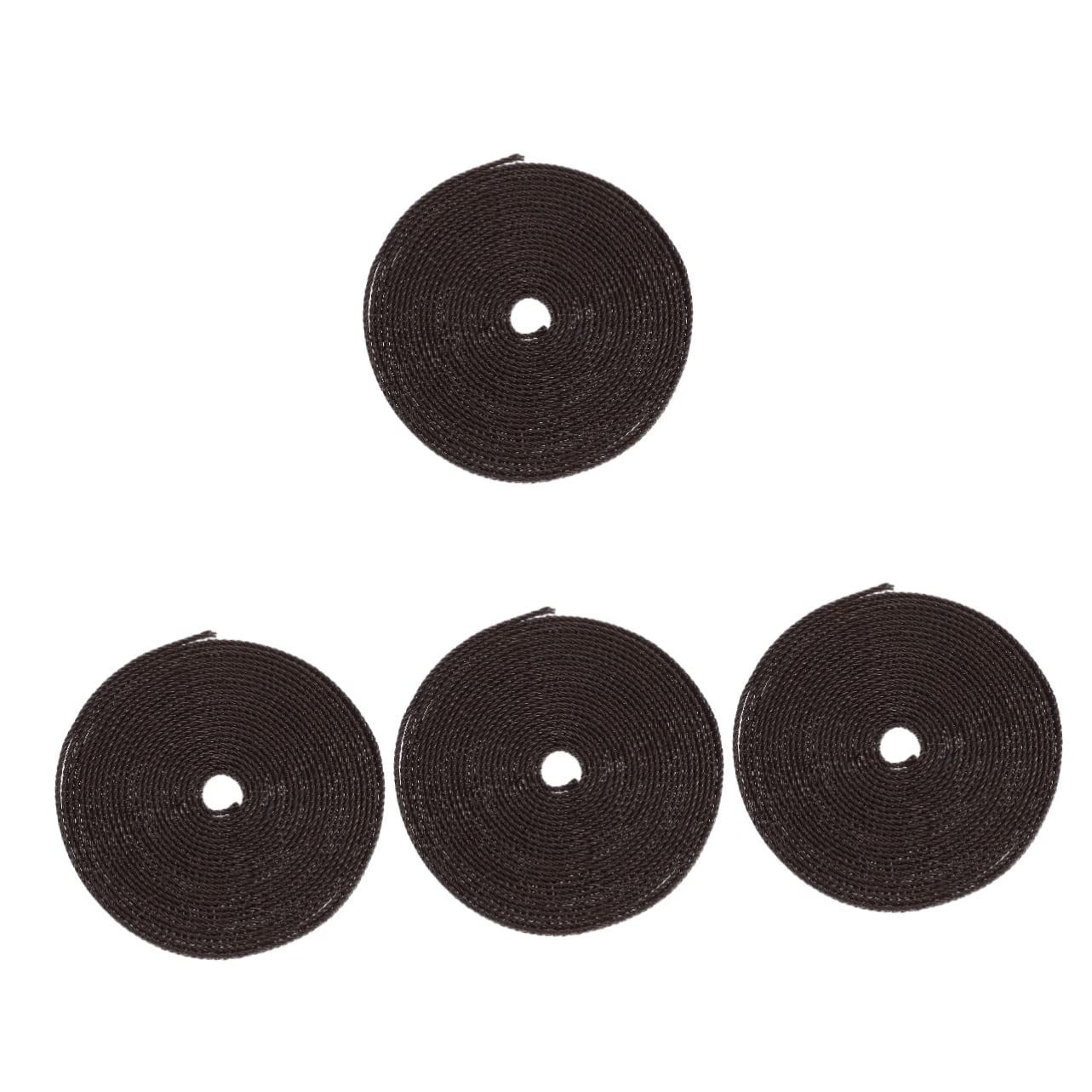 Corde à bijoux PU plat fil de bricolage Ciieeo pour bracelets de 4 pièces