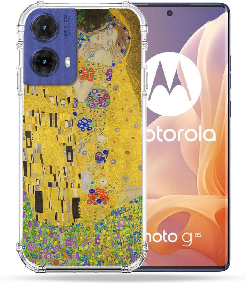 Cokitec Reinforced Case for Motorola G85 5G Painting The Kiss