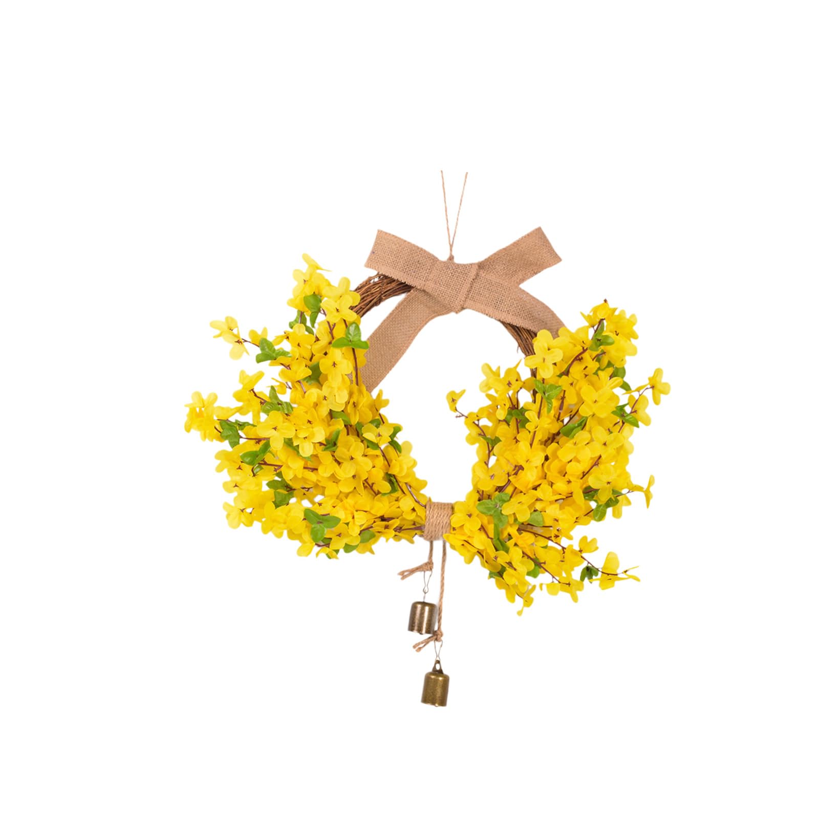carotoe Rustics Dried Florals Wreath Decoration Handwoven Wall Hanging for Indoor Space and Special 37cm Diameter Rural Flower Wall Hanging