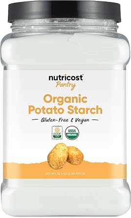 Nutricost Pantry نشا البطاطس العضوية 2 رطل - خالية من الغلوتين ونباتية