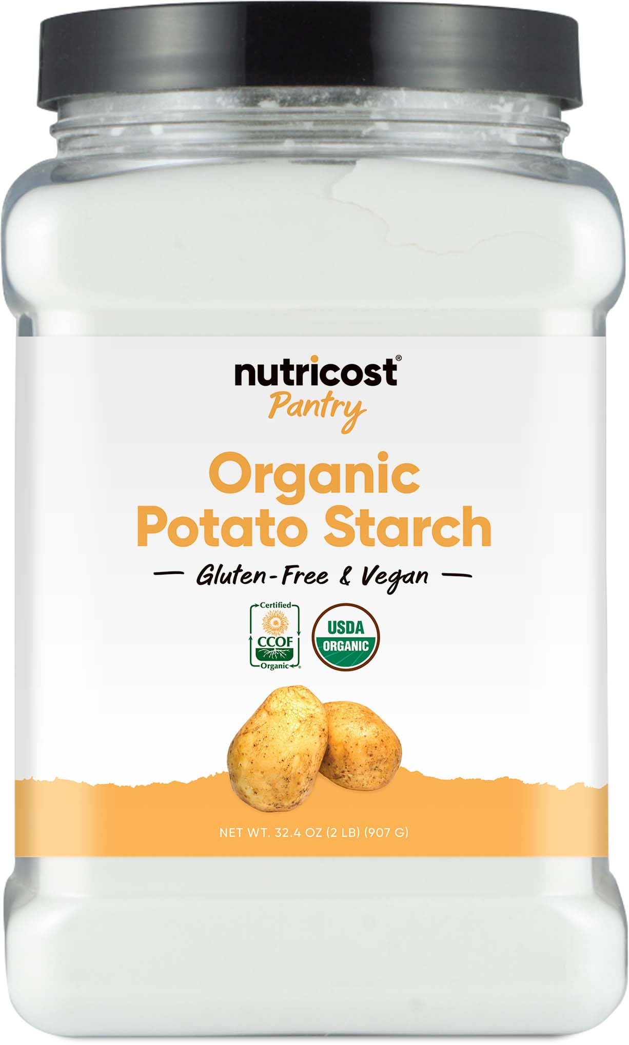 Nutricost Pantry Organic Potato Starch (2 Pound) - Gluten-Free & Vegan