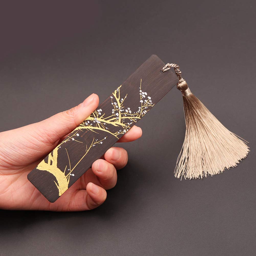 Hochwertige Antike Lesezeichen Aus Mahagoni, Exquisite Quasten-Geschenk-Lesezeichen, Geschnitzte Lesezeichen Im Chinesischen Stil.