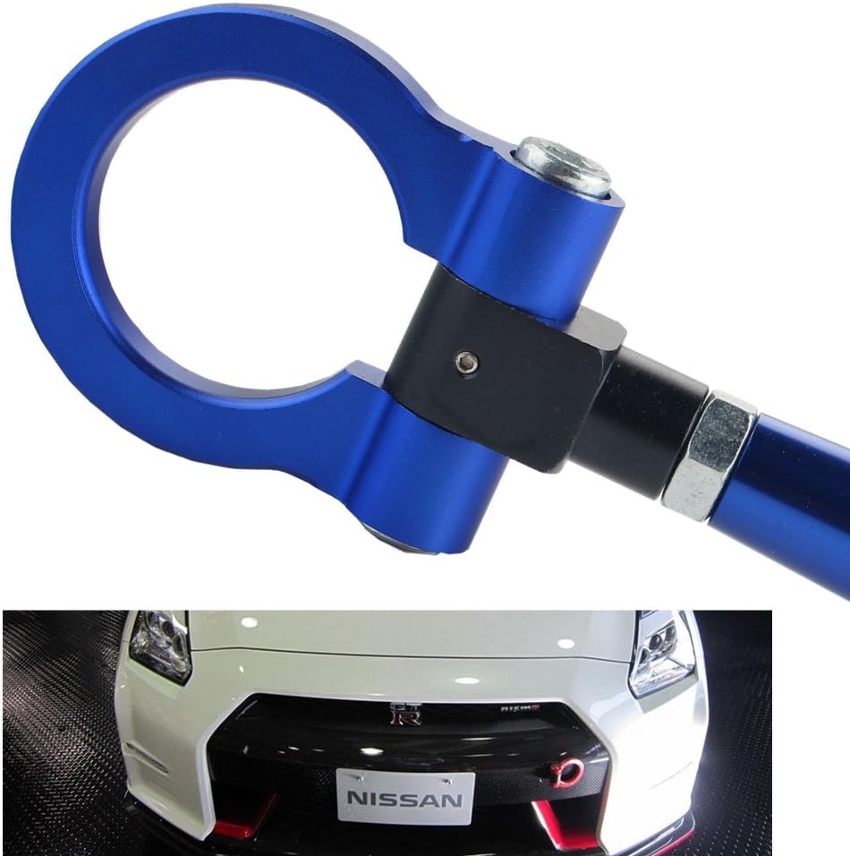 DEWHEL JDM Folding Screw On Racing T2 Tow Hooks Front Rear