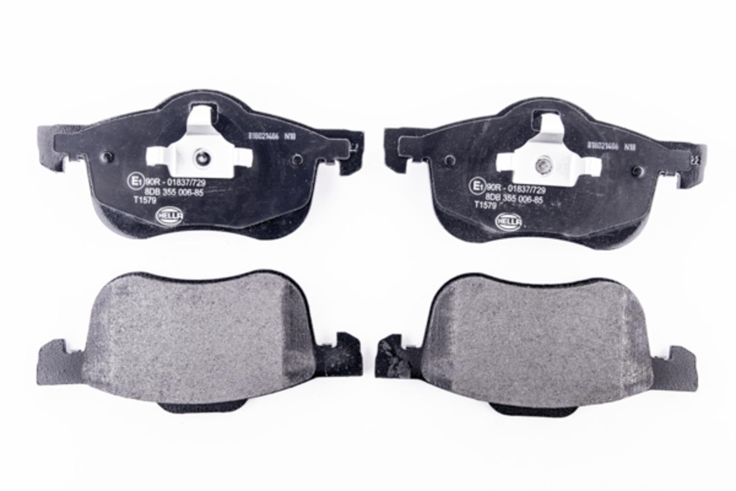HELLA 8DB 355 006-851 Brake pad set - not prepared for wear indicator - T1579 - for e.g. VOLVO