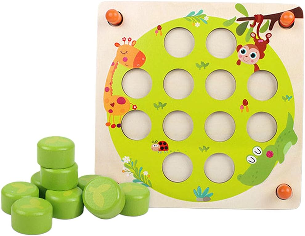 Milageto 子供の木のメモリチェスゲームボードゲーム女の子男の子の教育玩具 22 5