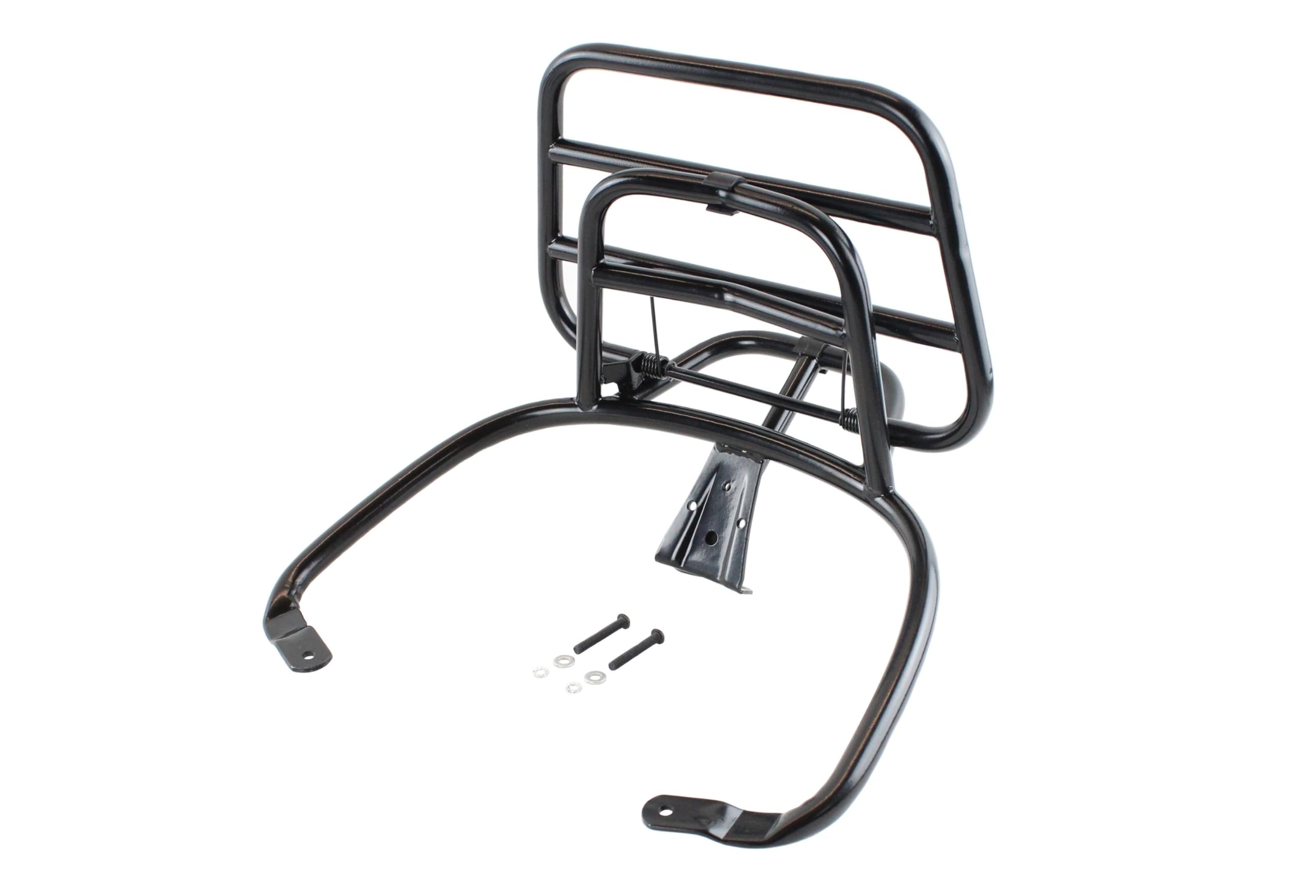 Gepäckträger für Montage hinten Stahl schwarz matt bis 15 kg belastbar Roller Piaggio Vespa Primavera