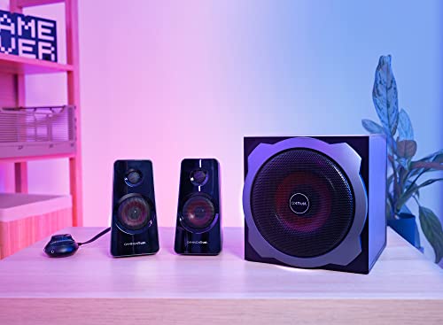 Trust Tytan Set Altoparlanti 2.1 con Subwoofer, Risparmio Energia, Nero/Rosso - Casse per PC - Immagine 4