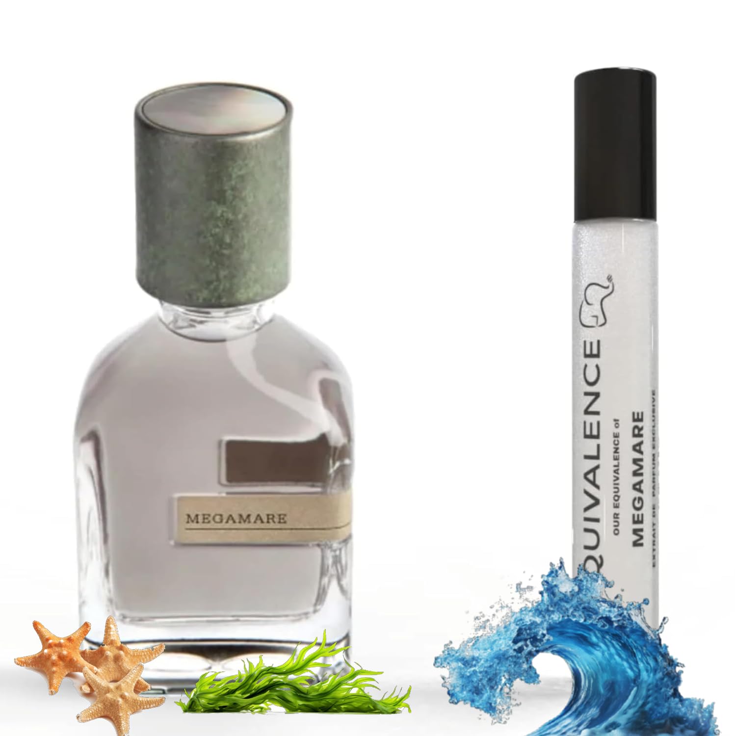 of Megamare Extrait de Parfum Long Lasting Daily 12-14 Hours Perfume Oil Concentrated Spray for Men, Women, All Skin Types - 99% Same Fragrance(Large Bottle not INCLUDED)