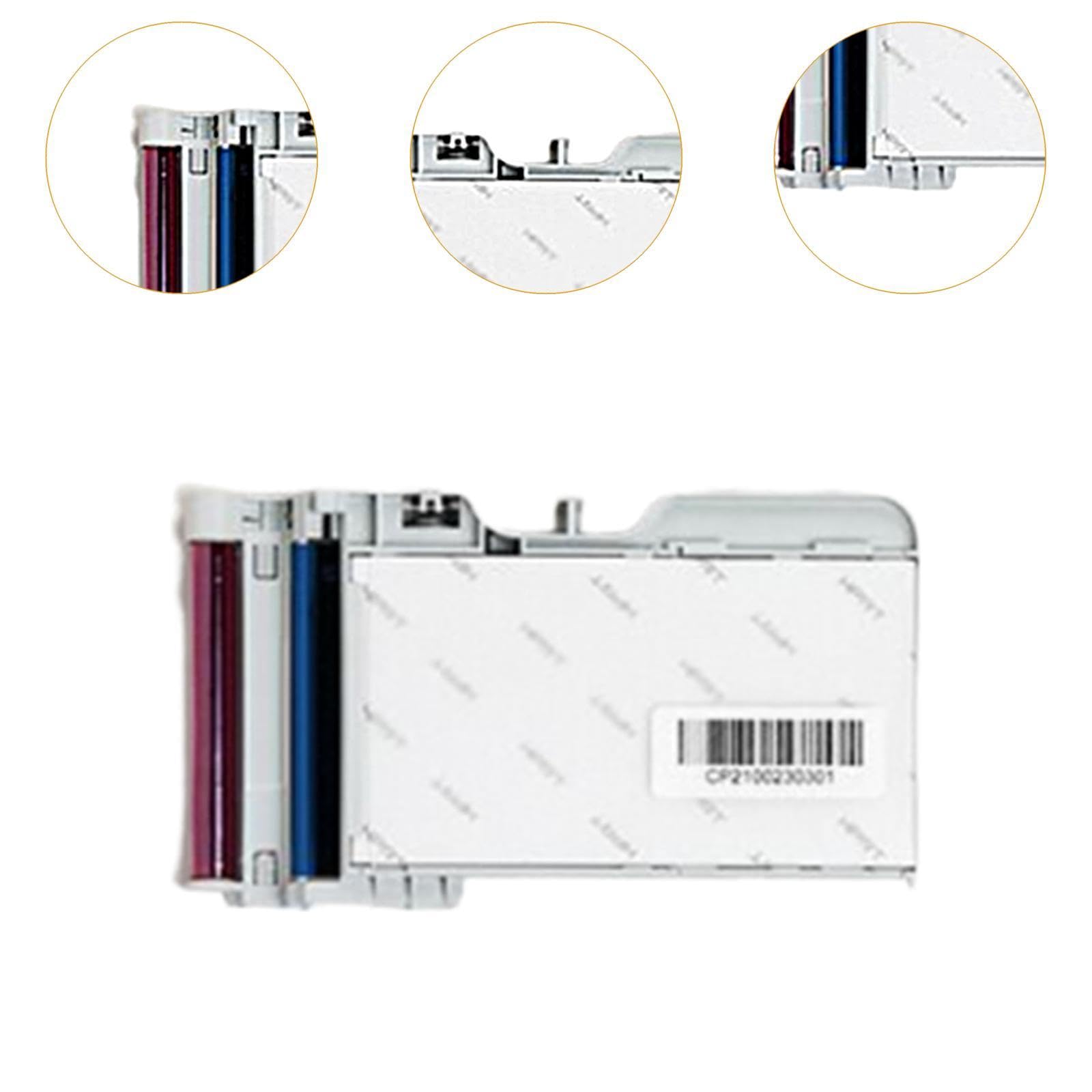 Qianly 100 Hojas de Papel Fotográfico para Dactilares para Impresora Instantánea a Color CP2100.