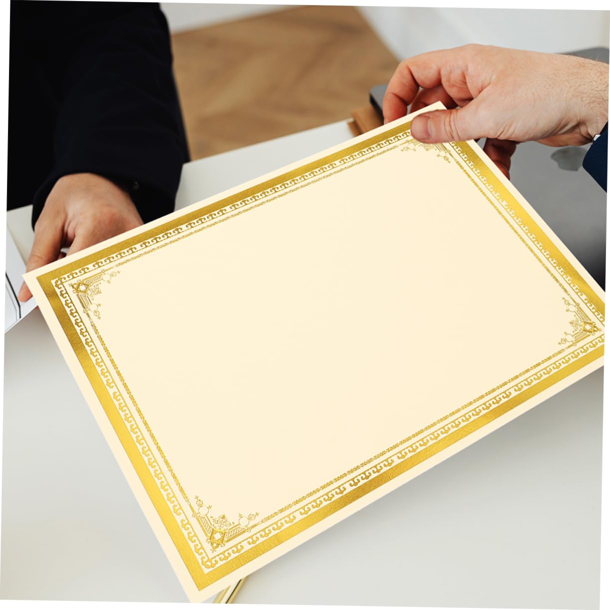 35stücke Urkundenpapier Mit Goldprägung Hochwertige Leere Zertifikate Für Auszeichnungen Und Druckbar Und Beschreibbar